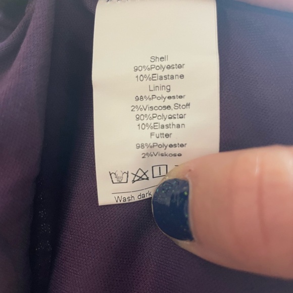 Jasambac XL Purple sequin peek a boo shoulder - Picture 5 of 9